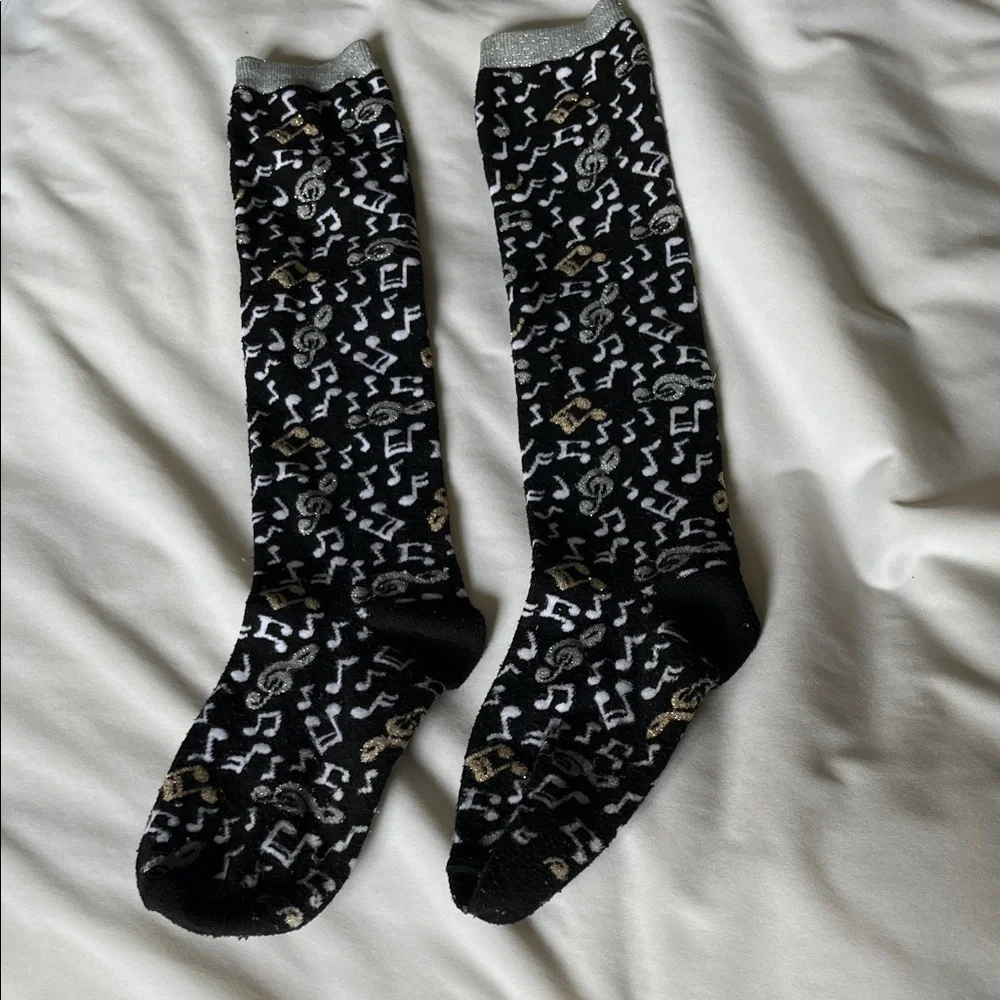 No brand women’s musical long socks.